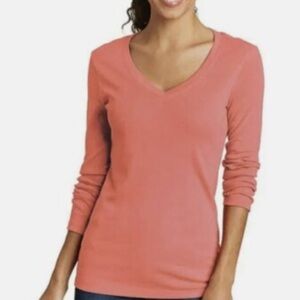 Eddie Bauer Women's Long Sleeve Tee - Coral